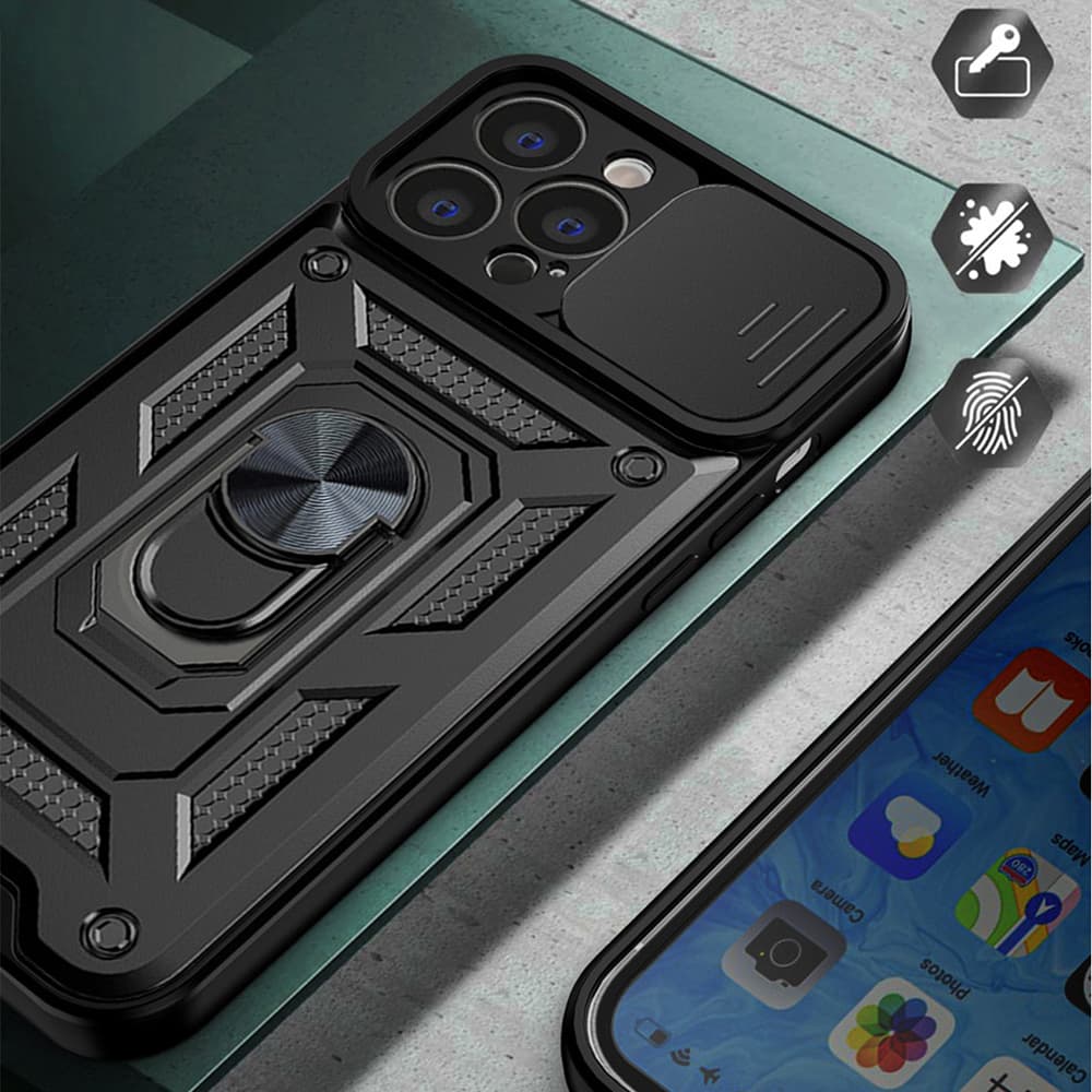 Techsuit CamShield řada iPhone 15 Pro Max černá - náhled 3