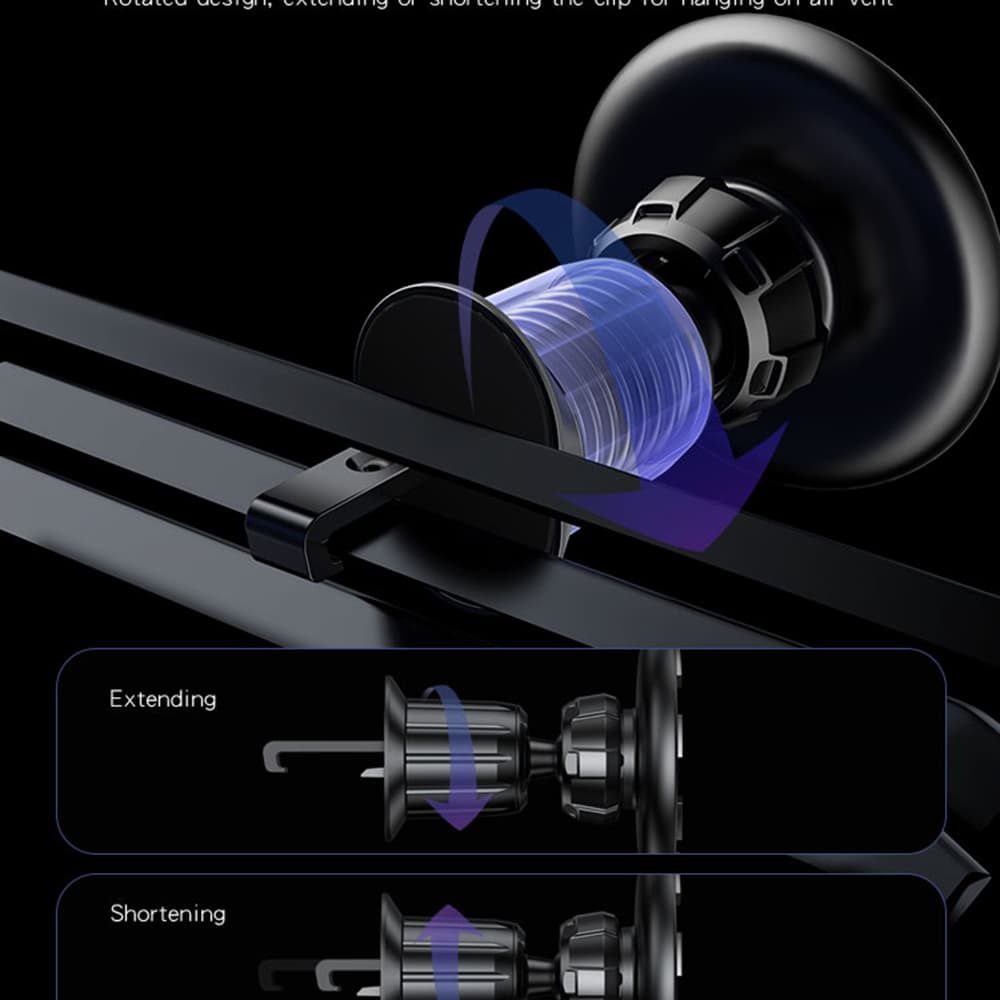 Yesido C156 Magnetický držák do ventilace černý - náhled 3