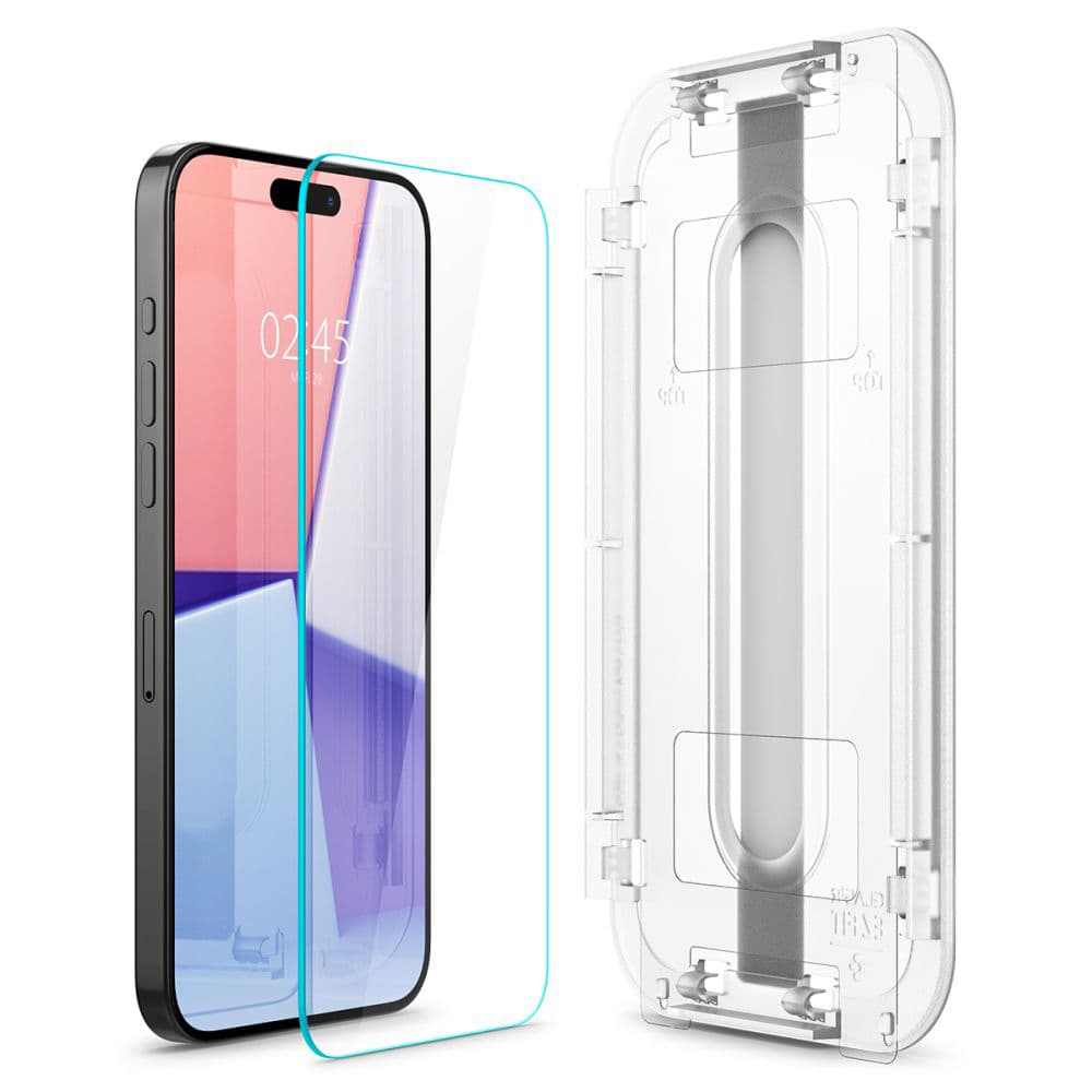 Spigen Glas.tR EZ-FIT iPhone 15 Pro Čiré - náhled 3