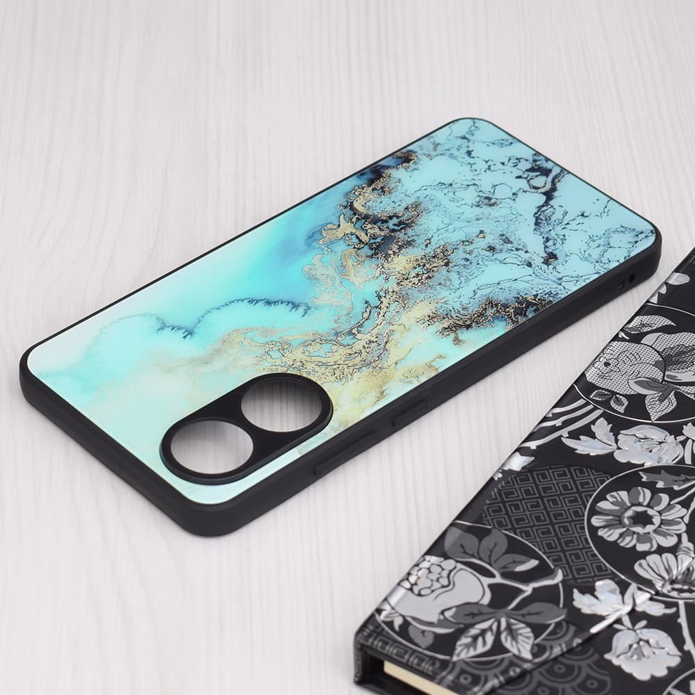 Techsuit Řada Glaze Oppo A78 4G Modrý oceán - náhled 3