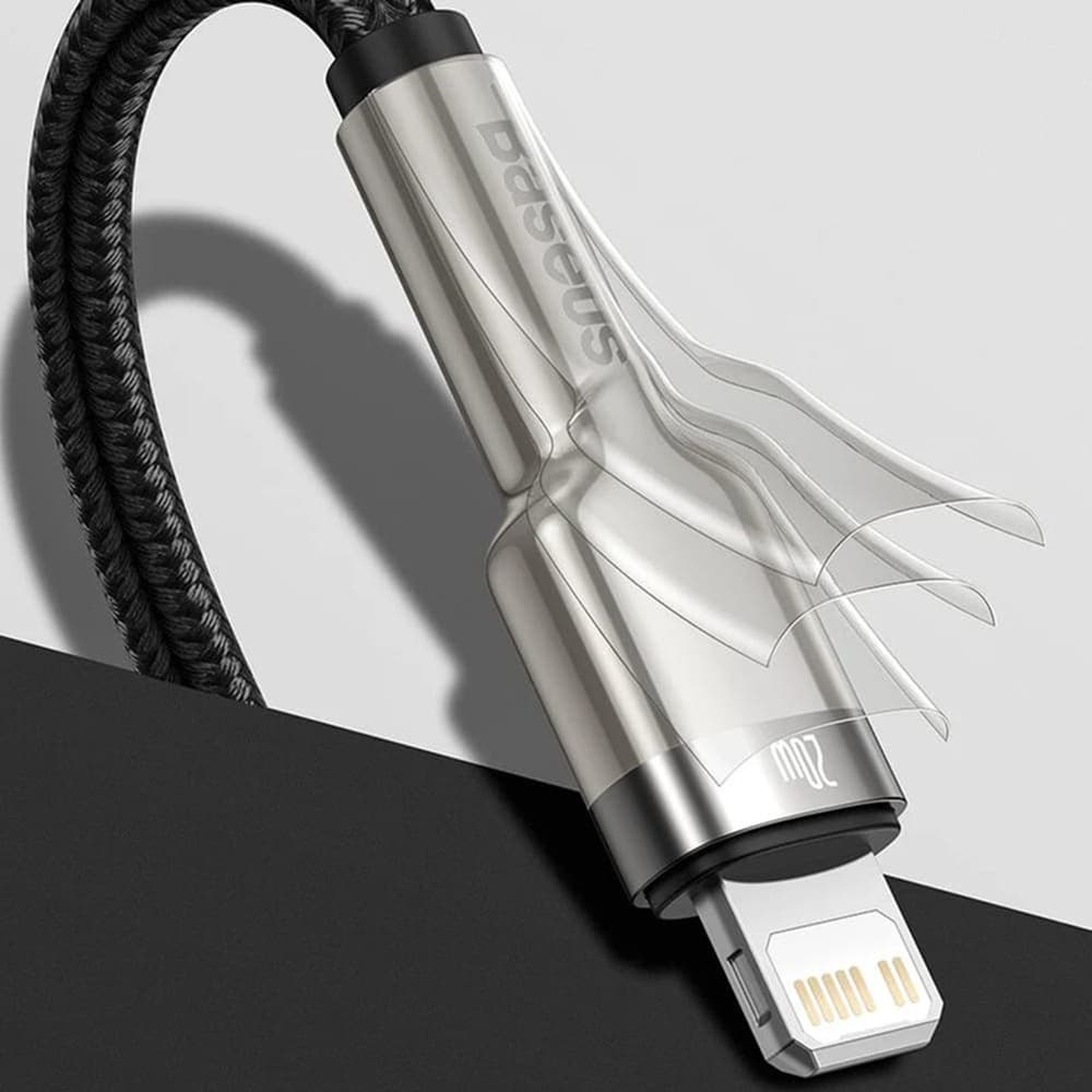 Baseus Kabel Cafule Series Metal USB Lightning 1m černý - náhled 3