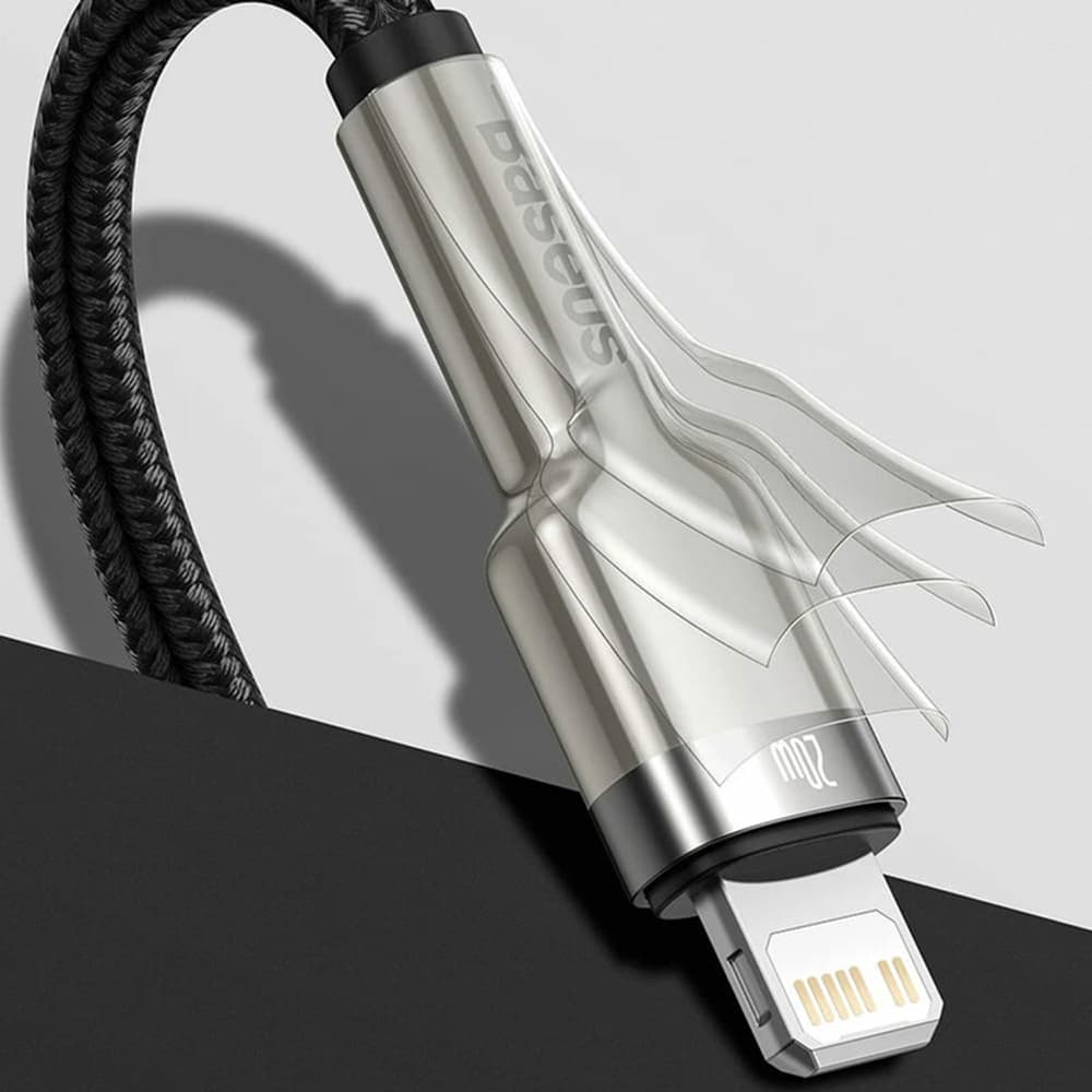 Baseus Kabel Cafule Type-C na Lightning 20W 25cm Černý - náhled 3