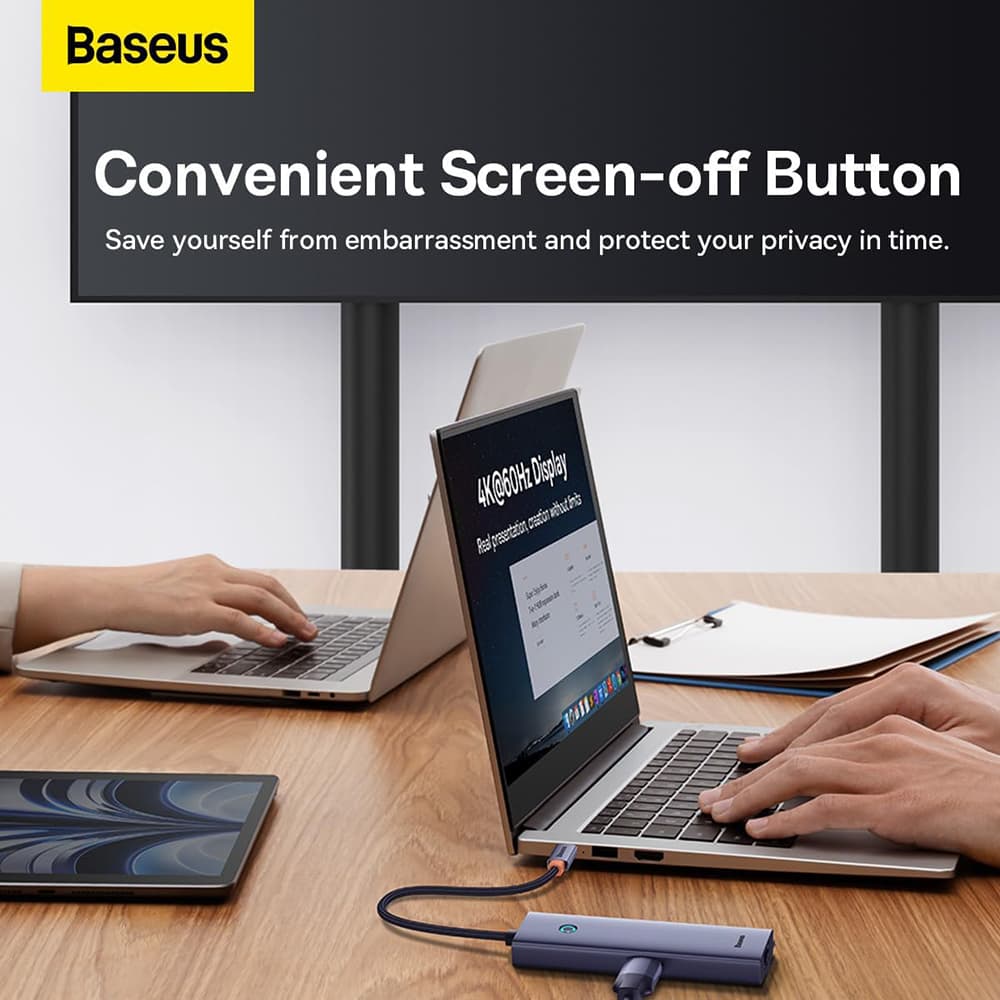 Baseus Dokovací stanice UltraJoy Type-C HDMI 4x USB 4K Space Grey - náhled 3