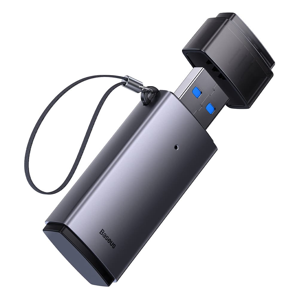 Baseus Čtečka karet Lite Series USB SD TF šedá - náhled 3