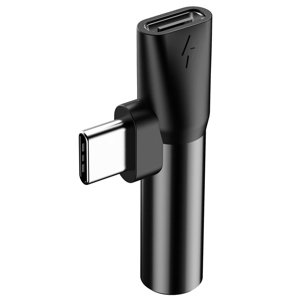 Baseus Audio adaptér L41 USB-C na USB-C Jack 3.5 mm Černý - náhled 3