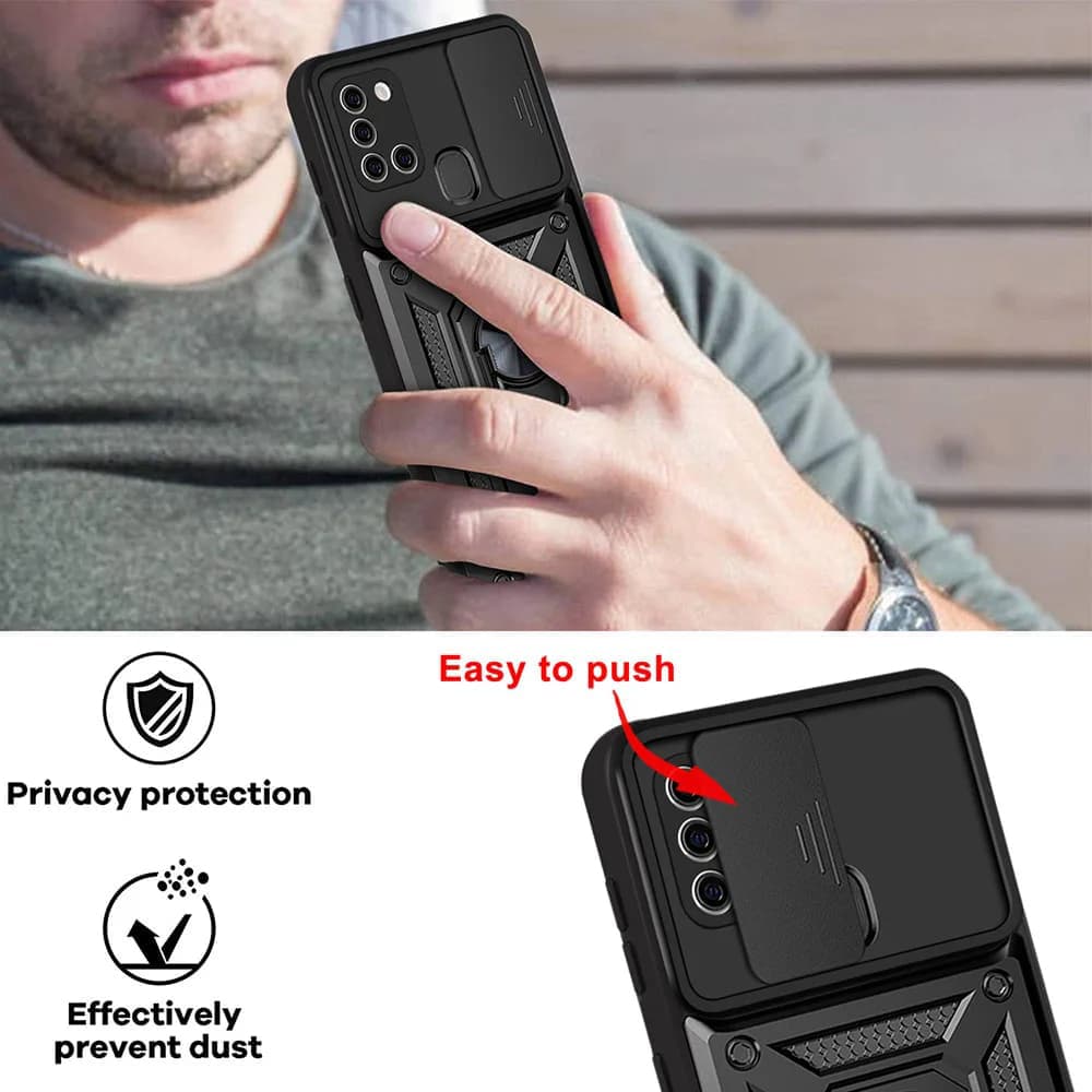 Techsuit CamShield série Samsung Galaxy A21s černá - náhled 3