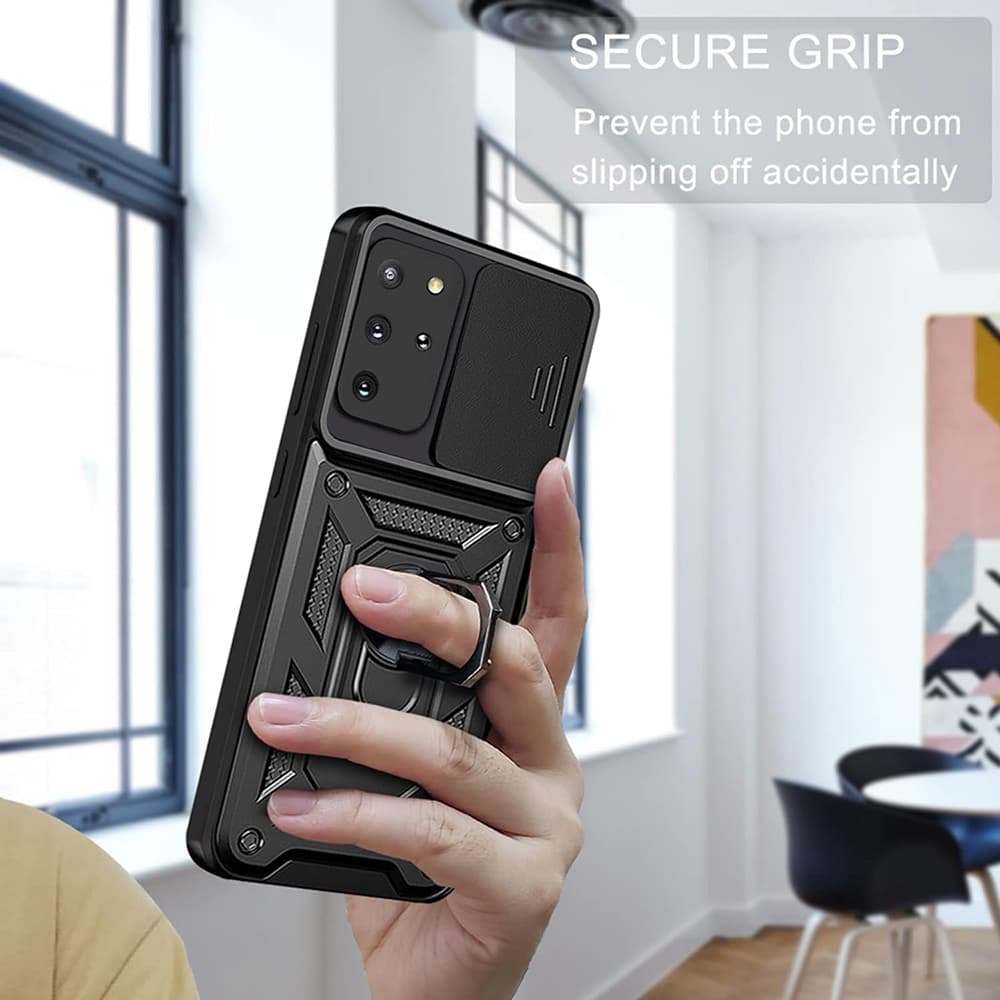Techsuit CamShield Řada Samsung Galaxy S20 Plus 4G S20 Plus 5G Černá - náhled 3