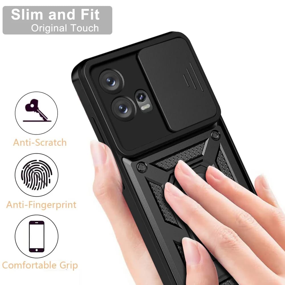 Techsuit CamShield Series pro Motorola Edge 30 Fusion Černá - náhled 3