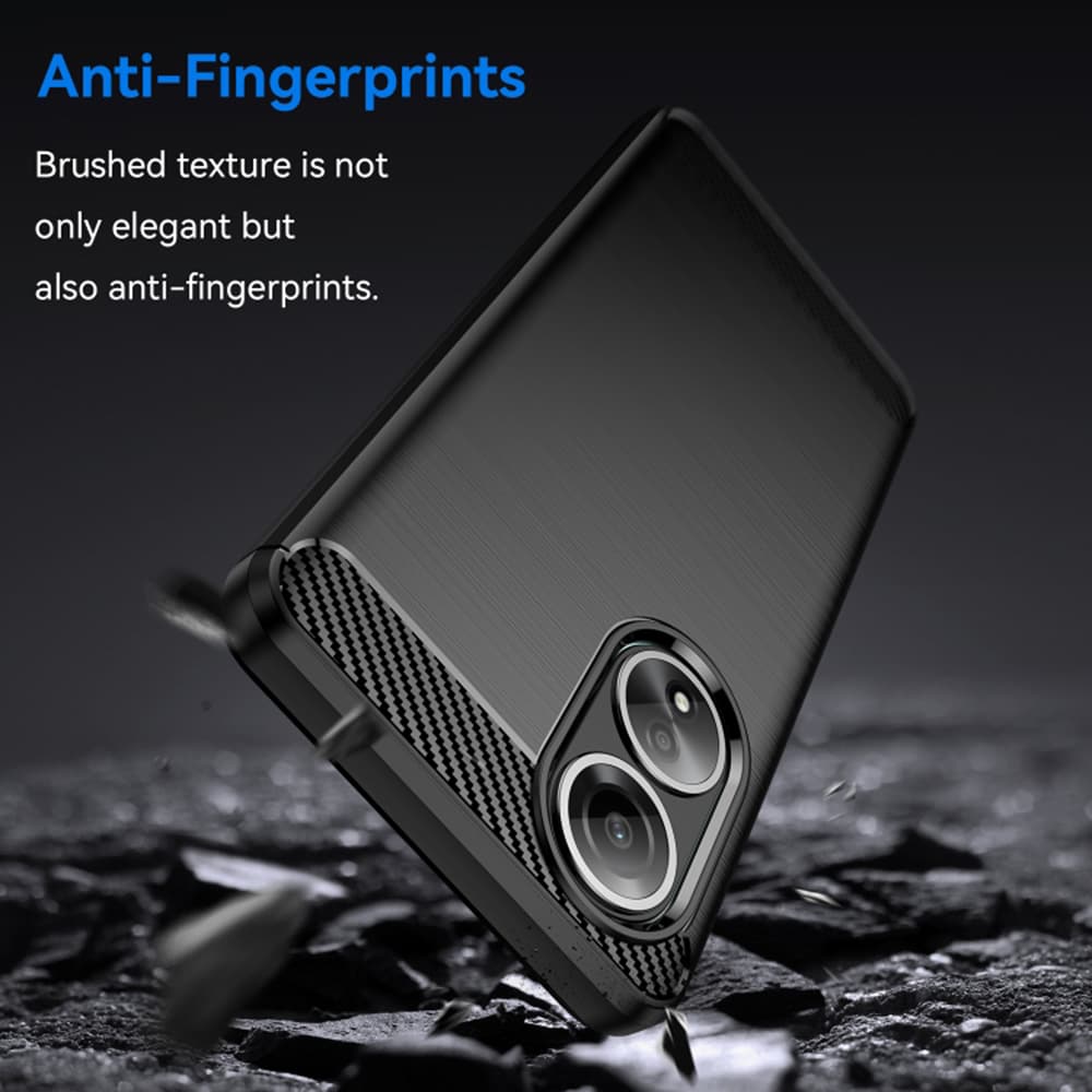 Techsuit Karbon Silikon Oppo A58 4G Černá - náhled 3