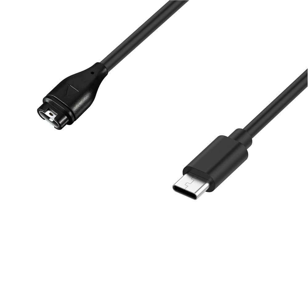 Techsuit Bezdrátový nabíjecí kabel pro Garmin Fenix Vivoactive USB-C 1m Black - náhled 3