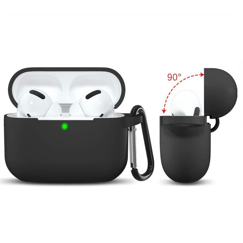 Techsuit Silikonové pouzdro pro Apple AirPods 3 Hladké ultratenké Černé - náhled 3