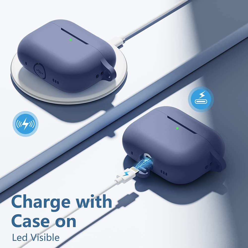 Techsuit Silikonové pouzdro pro AirPods Pro 1 2 Tmavě zelené - náhled 3