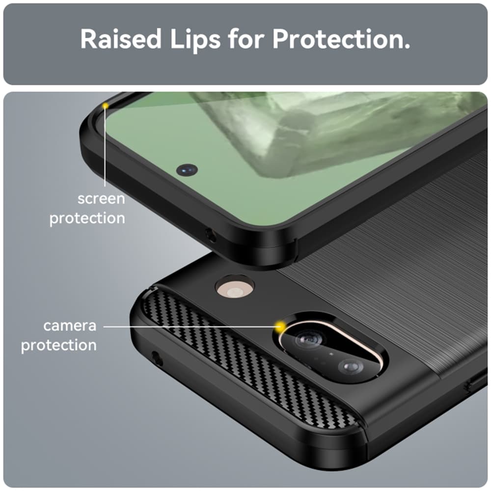 Techsuit Karbon Silikon Google Pixel 8a Černý - náhled 3