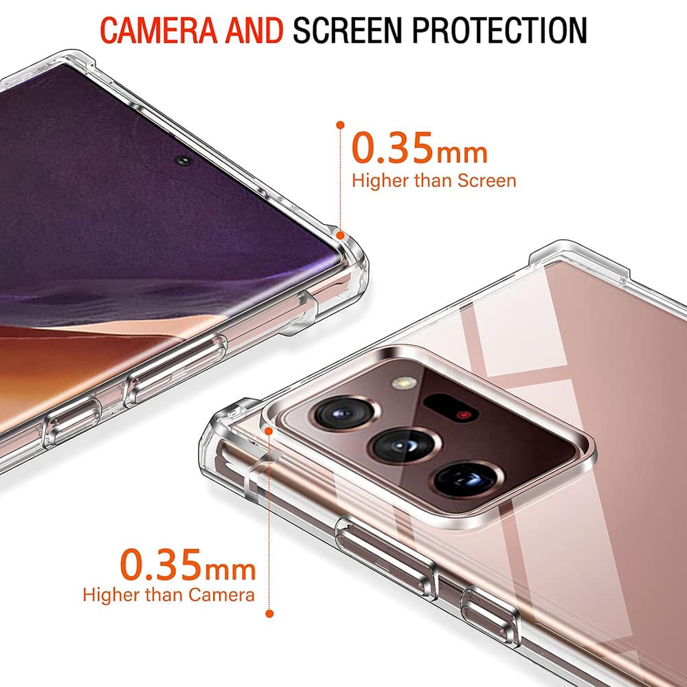 Techsuit Nárazuvzdorný Průhledný Kryt Samsung Note 20 Ultra - náhled 3