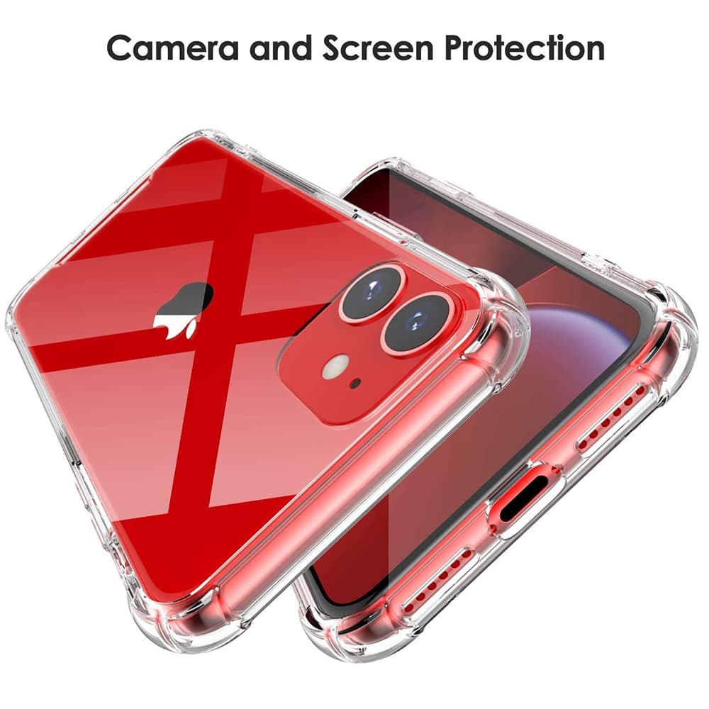 Techsuit Nárazuvzdorný Průhledný Silikonový Kryt iPhone 12 mini Clear - náhled 3
