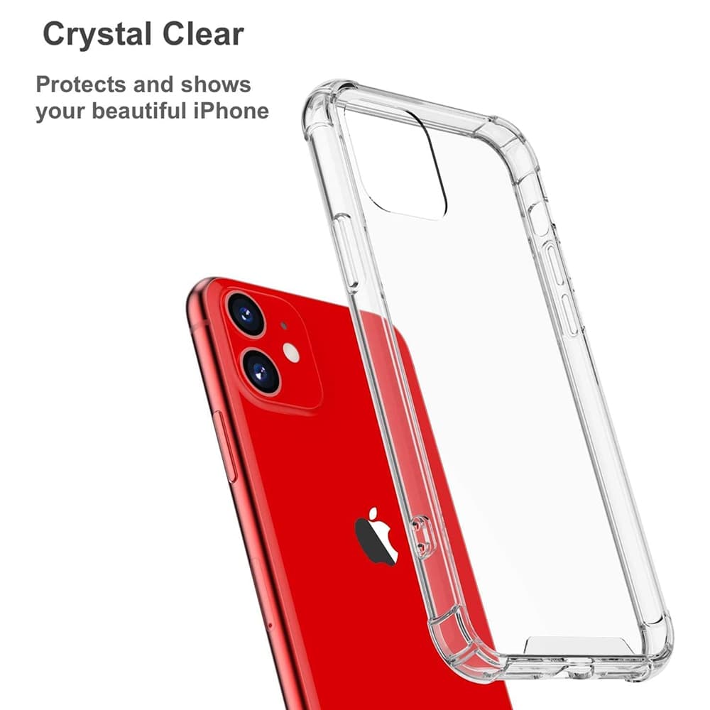Techsuit Nárazuvzdorný Průhledný Silikon iPhone 12 Clear - náhled 3