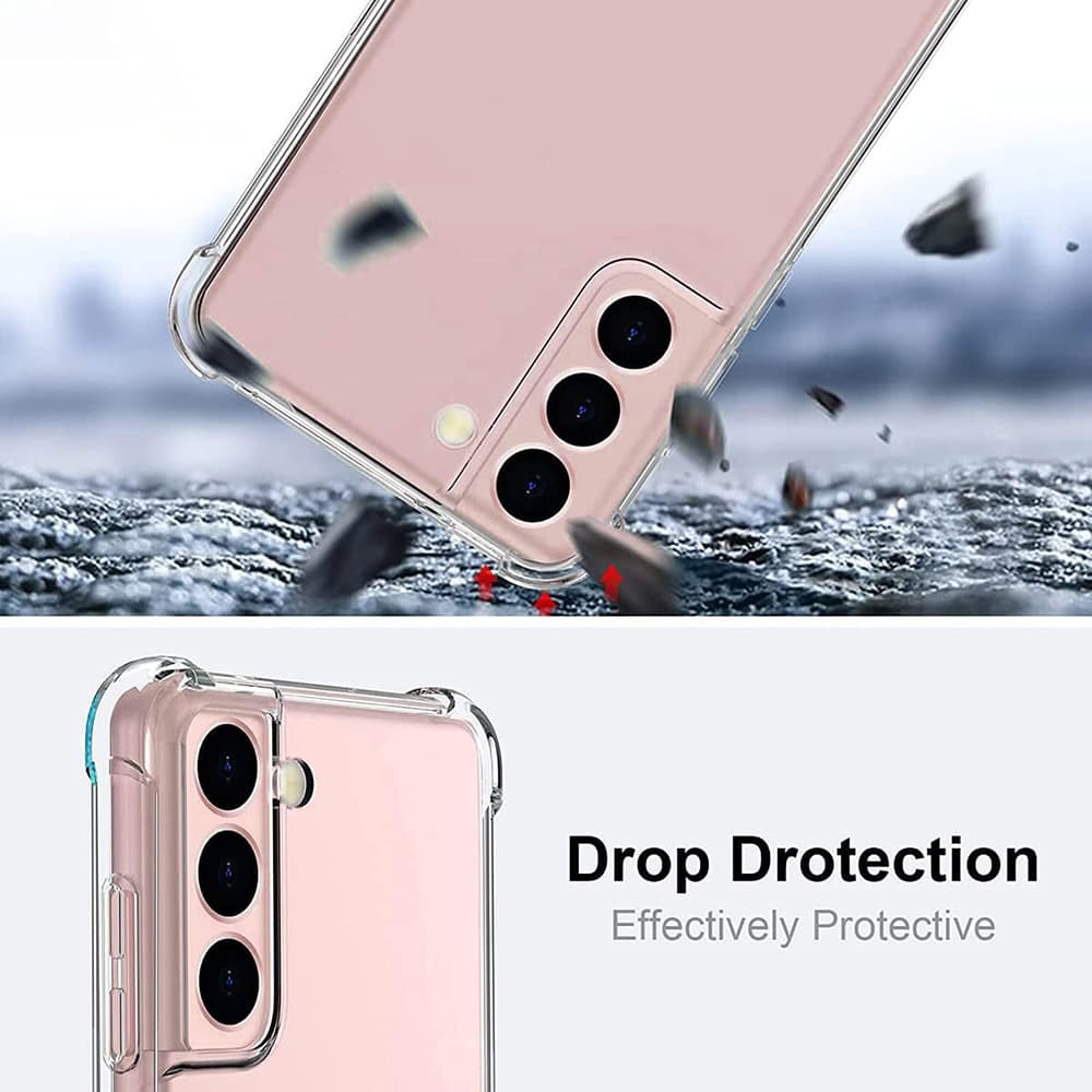 Techsuit Nárazuvzdorný Čirý Silikonový Samsung Galaxy S21 5G Clear - náhled 3