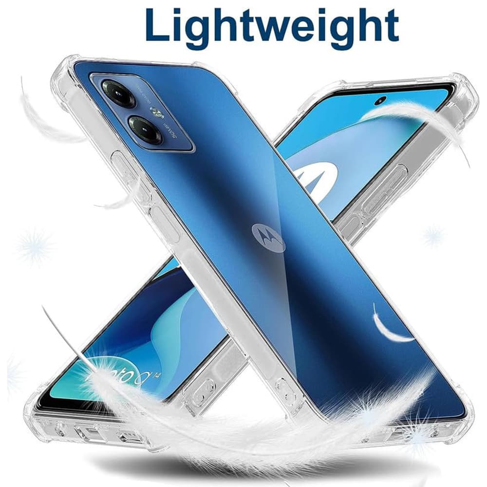 Techsuit Nárazuvzdorný Průhledný Silikon Motorola Moto G54 - náhled 3