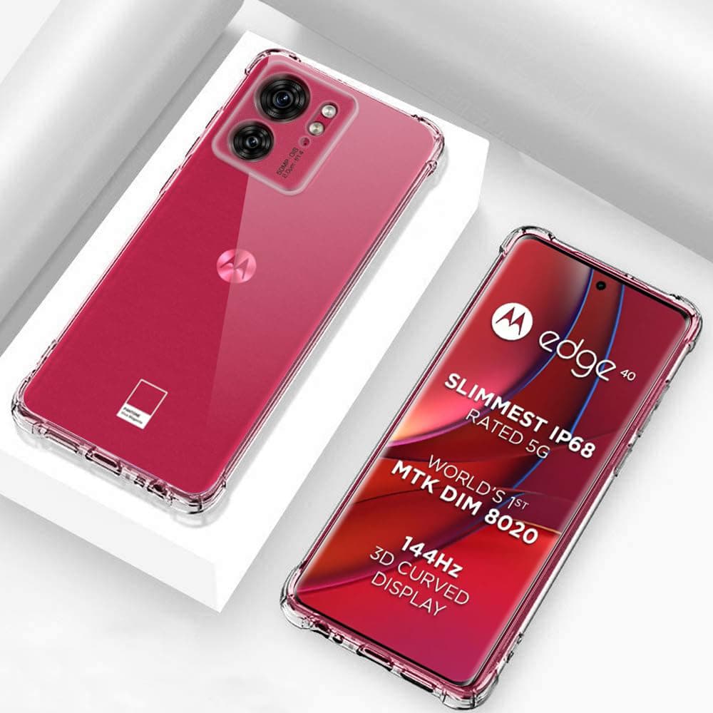 Techsuit Nárazuvzdorný Průhledný Silikon Motorola Edge 40 Edge 2023 - náhled 3