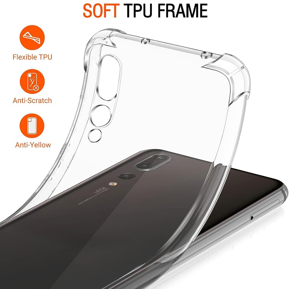 Techsuit Nárazuvzdorný Průhledný Silikon Huawei P20 Pro Clear - náhled 3