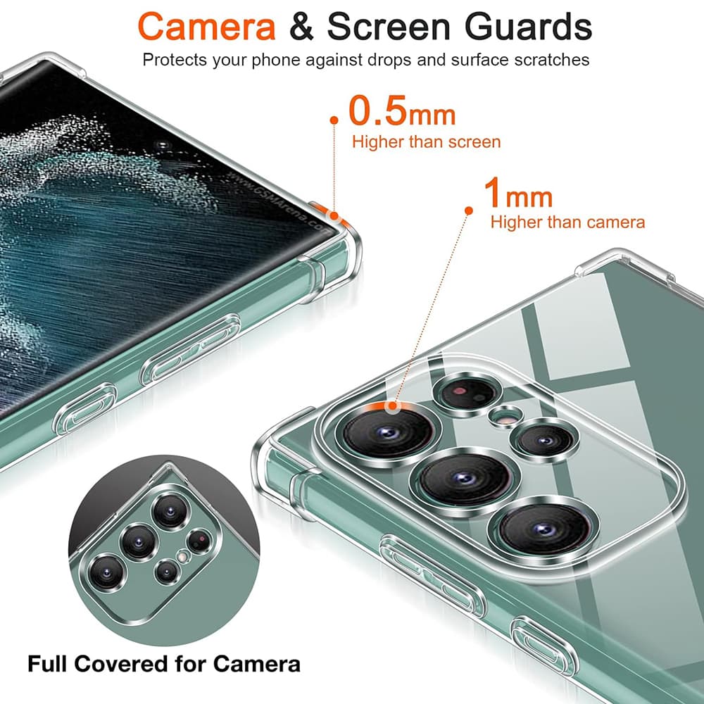 Techsuit Shockproof Clear silikon Samsung Galaxy S24 Ultra čirý - náhled 3
