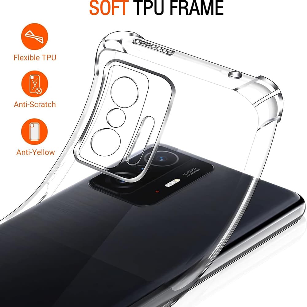Techsuit Nárazuvzdorný Průhledný Silikon Xiaomi 11T 11T Pro - náhled 3