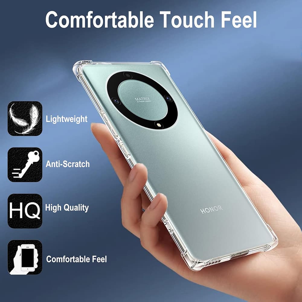 Techsuit Nárazuvzdorný Průhledný Silikon Honor Magic5 Lite Clear - náhled 3