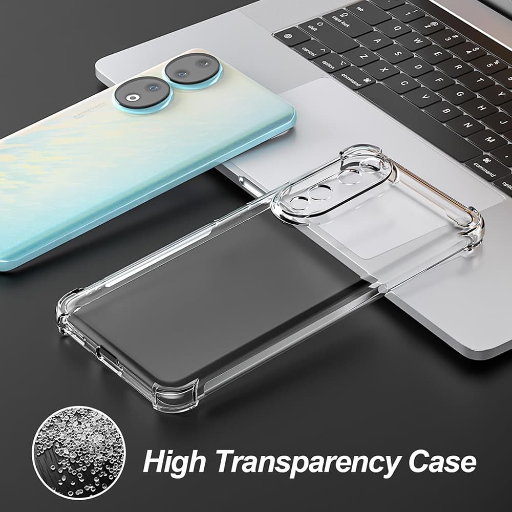 Techsuit Nárazuvzdorný Průhledný Silikon Honor 90 Pro Clear - náhled 3