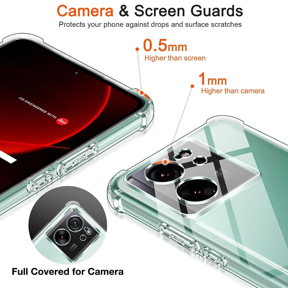 Techsuit Nárazuvzdorný Průhledný Silikon Xiaomi 13T 13T Pro - náhled 3