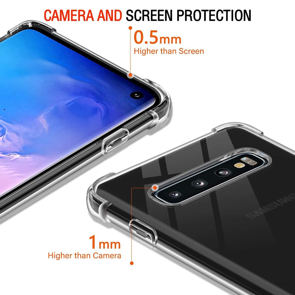 Techsuit Nárazuvzdorný Průhledný Silikon Samsung Galaxy S10 Clear - náhled 3