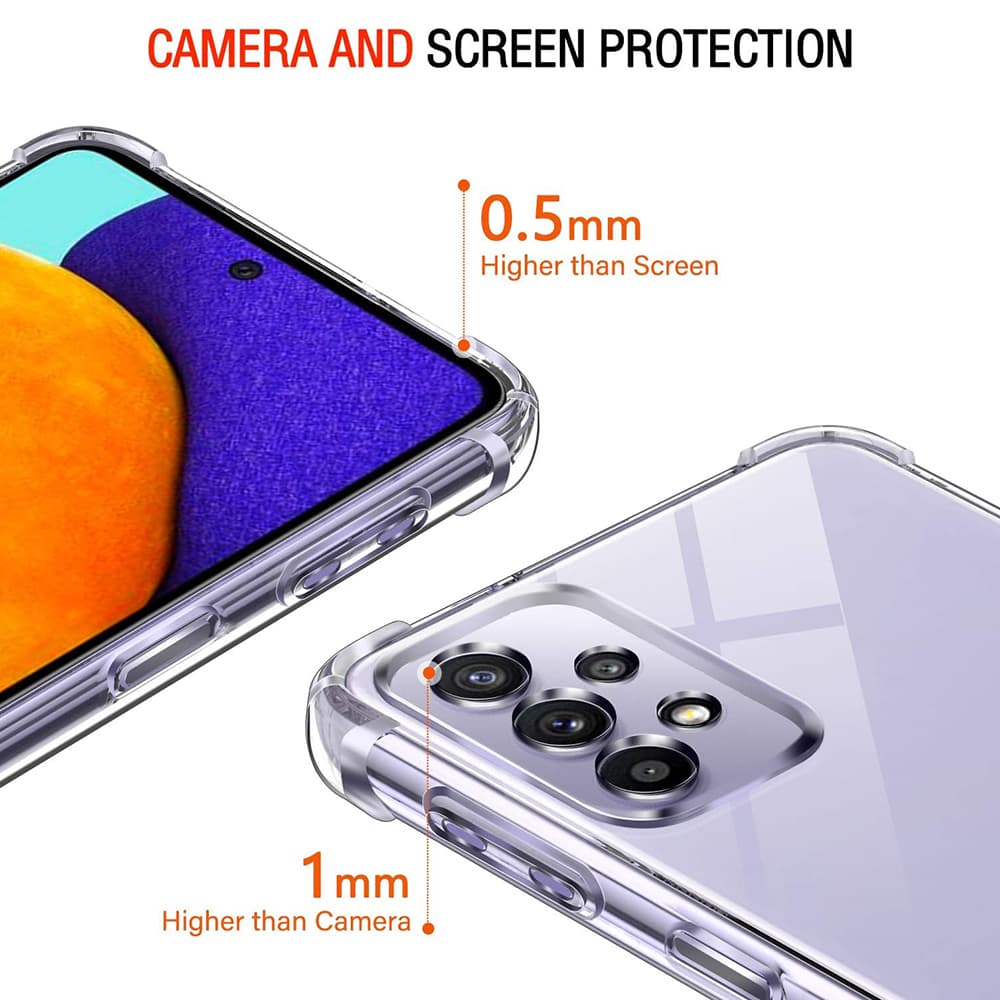 Techsuit Nárazuvzdorný průhledný silikon Samsung Galaxy A52 A52s - náhled 3
