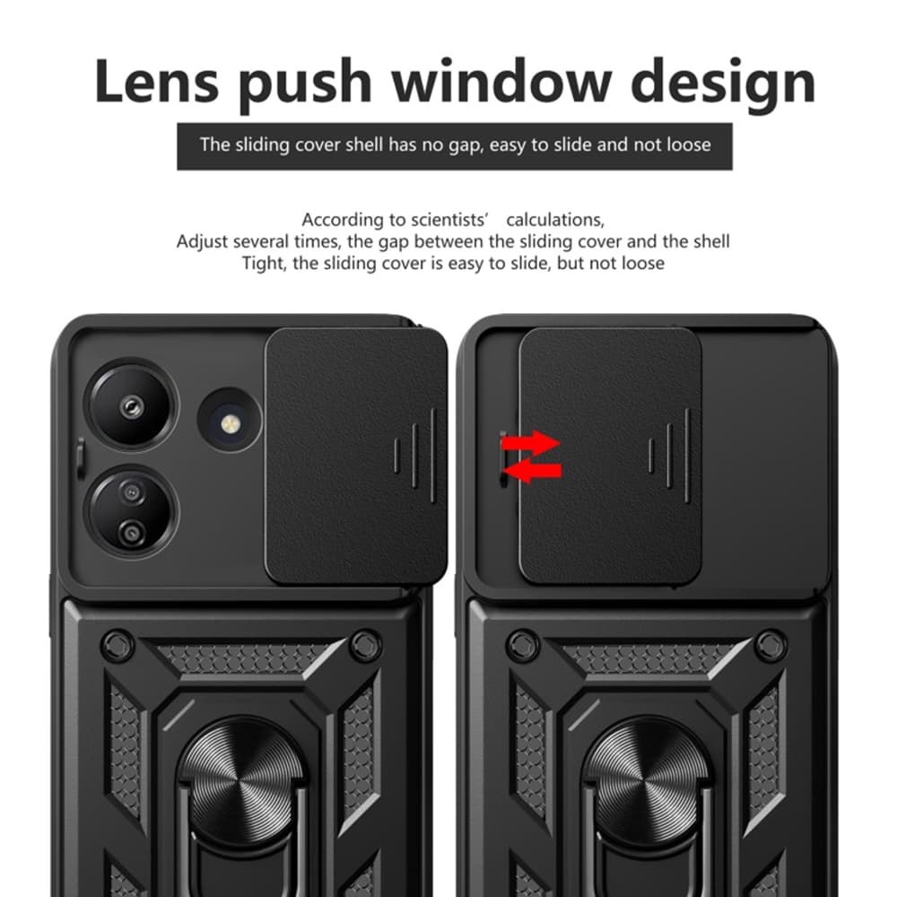 Techsuit CamShield řada Xiaomi Redmi 13C 4G Poco C65 Černá - náhled 3