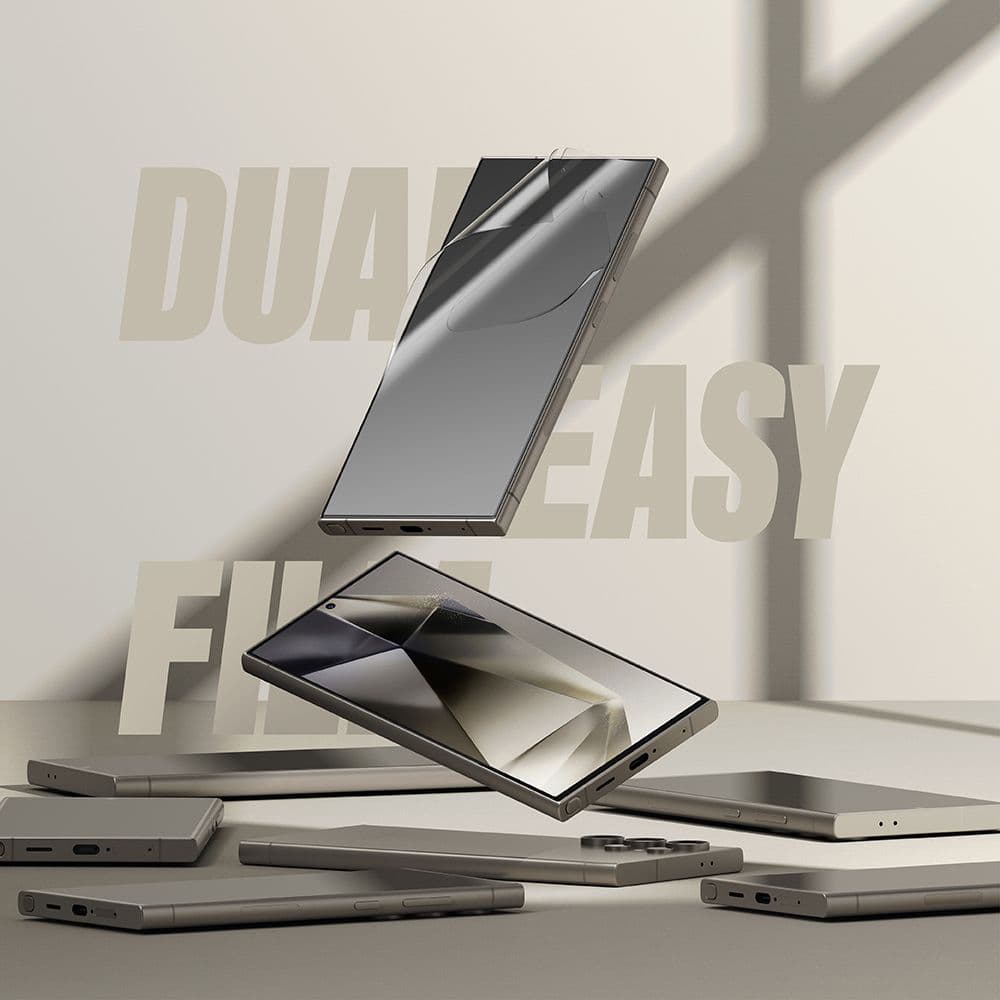 Ringke Dual Easy Full 2 kusy Samsung Galaxy S24 Ultra Čiré - náhled 3