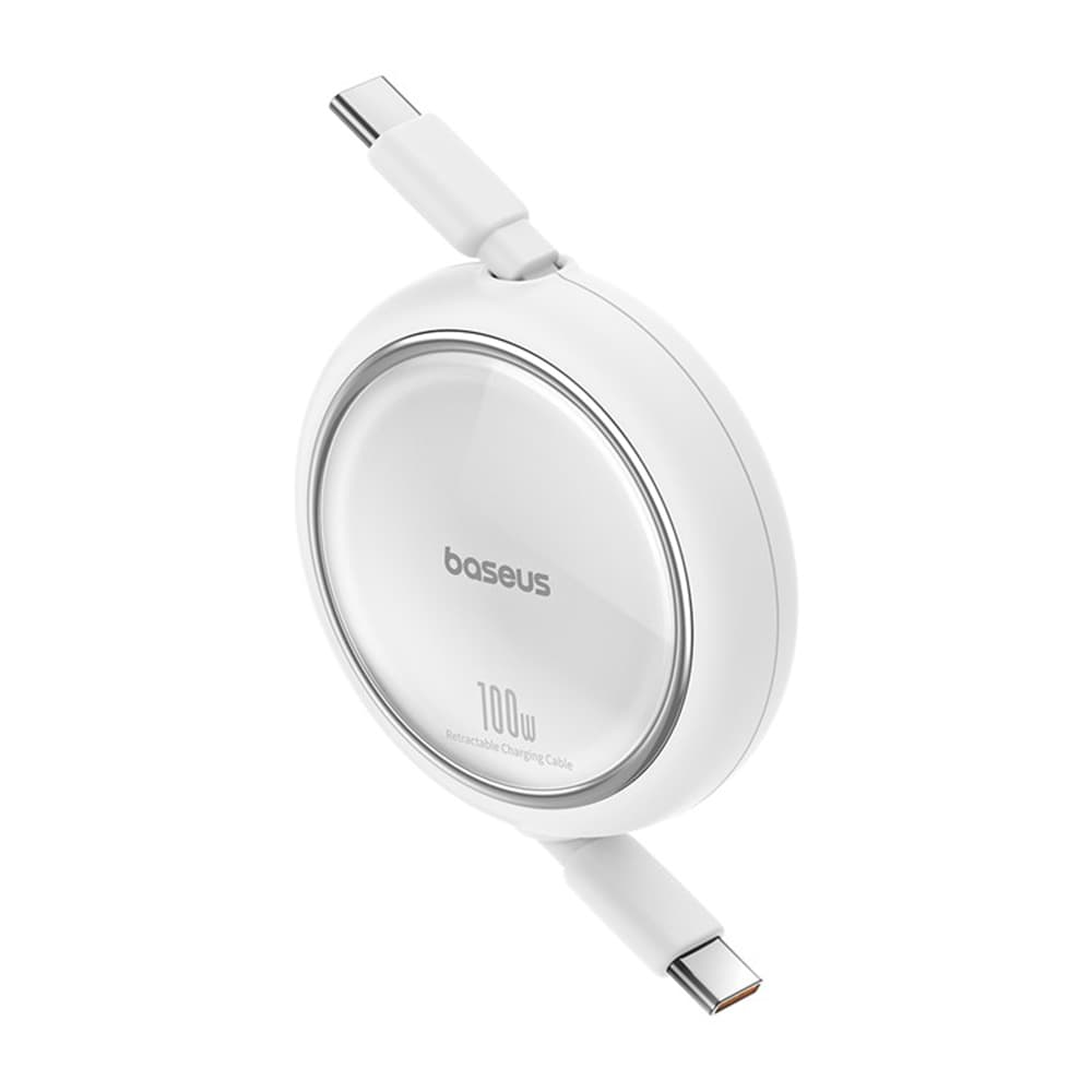 Baseus Free2Draw Mini Typ-C 100W 1m výsuvný Měsíční bílá - náhled 3