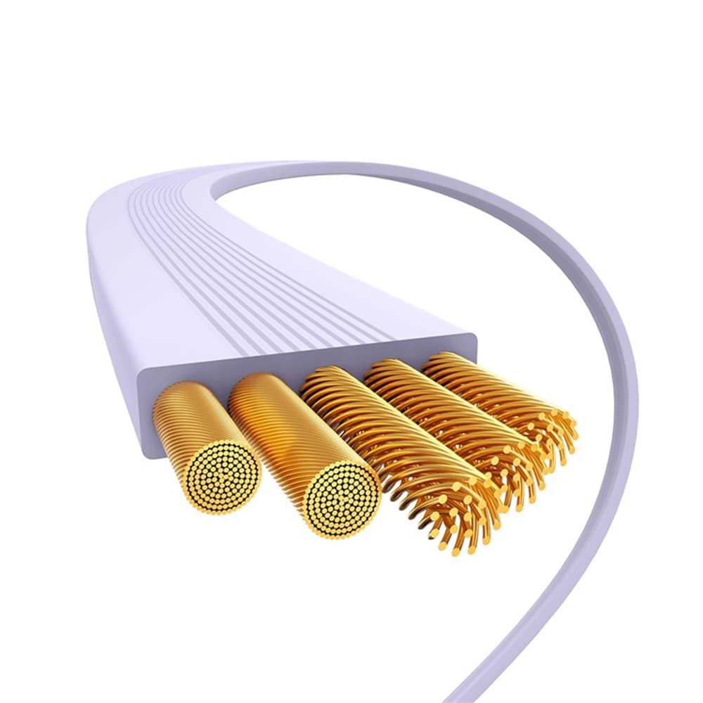 Baseus Free2Draw Mini kabel Typ-C 100W 1m Zatahovací Nebula Purple - náhled 3