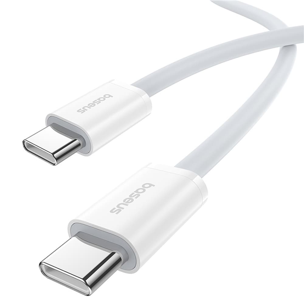 Datový kabel Baseus (P10365200211-01) – Type-C na Type-C, 30W, 2m – Moon White - náhled 3