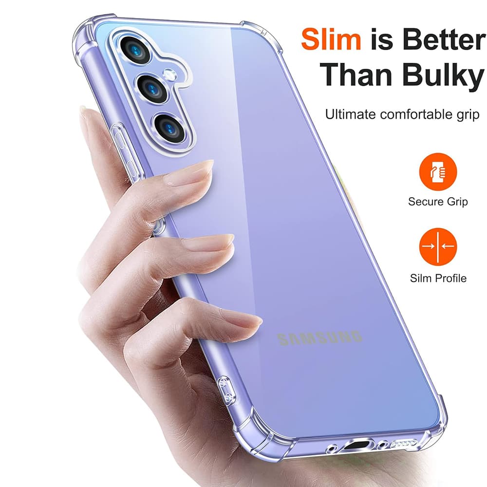 Techsuit Nárazuvzdorný Průhledný Silikon Samsung Galaxy A15 4G A15 5G - náhled 3