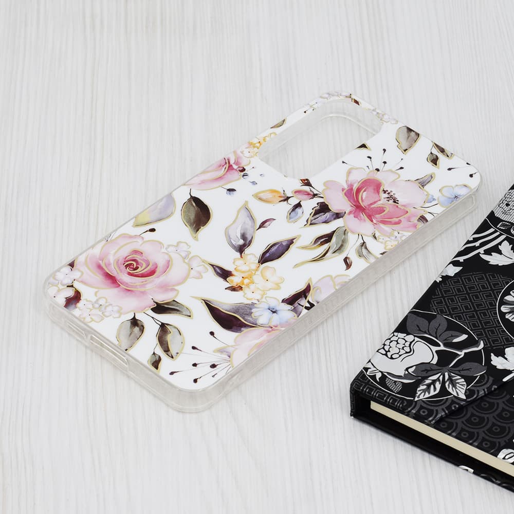 Ochranný kryt Techsuit Marble Series pro Samsung Galaxy A55 5G bílý - náhled 3