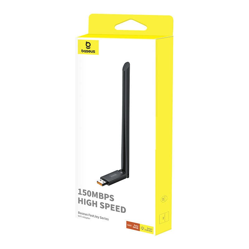Baseus Adapter Wi-Fi s anténou FastJoy USB 2.0 150Mbps Windows/Linux černý - náhled 3