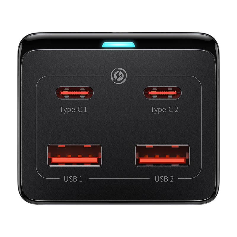 Baseus Zásuvková lišta GaN3 Pro 2xUSB 2xUSB-C AC 100W Black - náhled 3