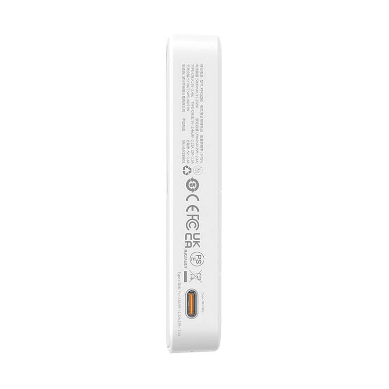 Baseus Power Bank MagPro Magnetic 5000mAh 20W MagSafe bílá - náhled 3