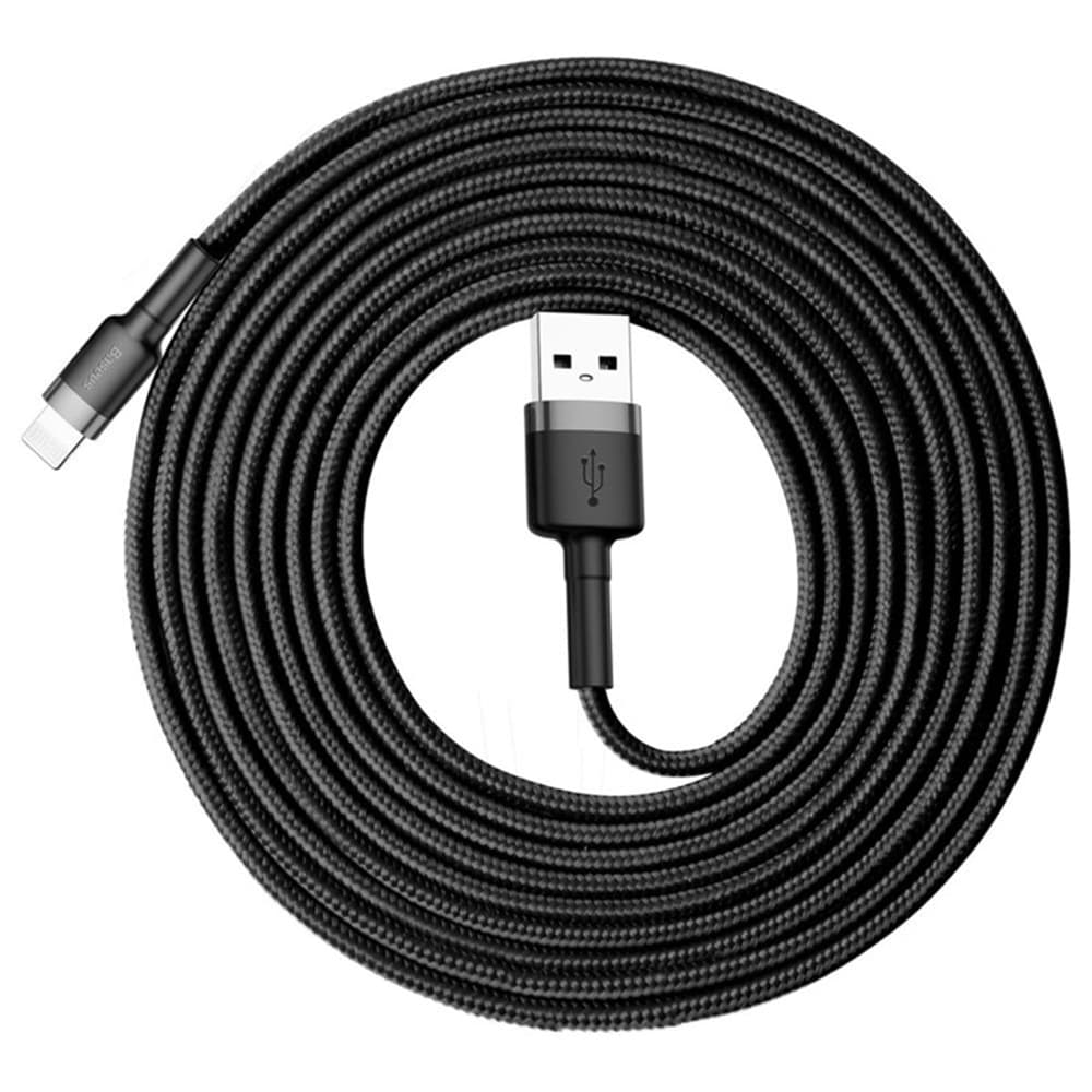 Baseus Kabel Cafule CALKLF-RV1 USB Lightning 3m Černá Zlatá - náhled 3