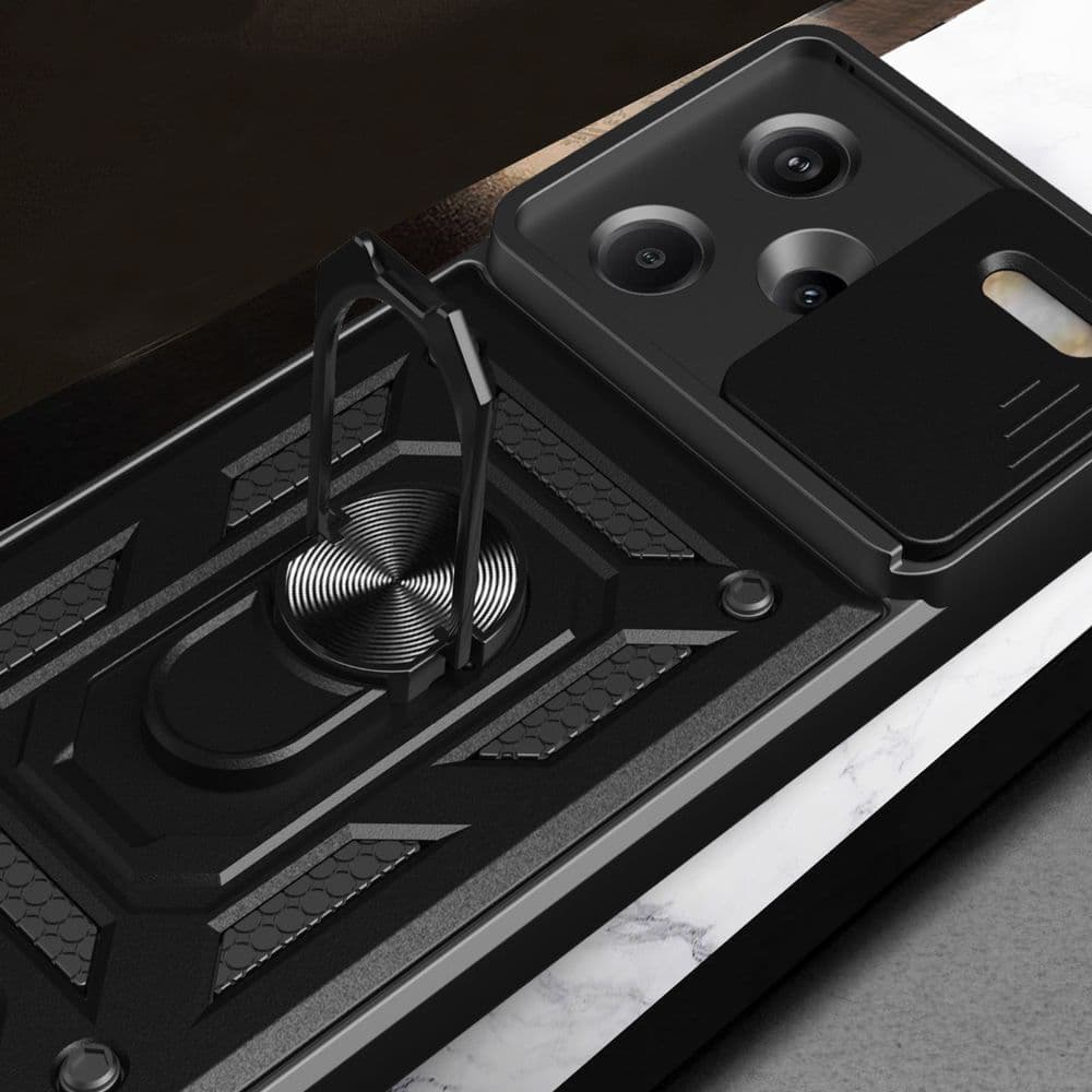 Techsuit CamShield řada Xiaomi Redmi Note 13 Pro+ 5G černá - náhled 3