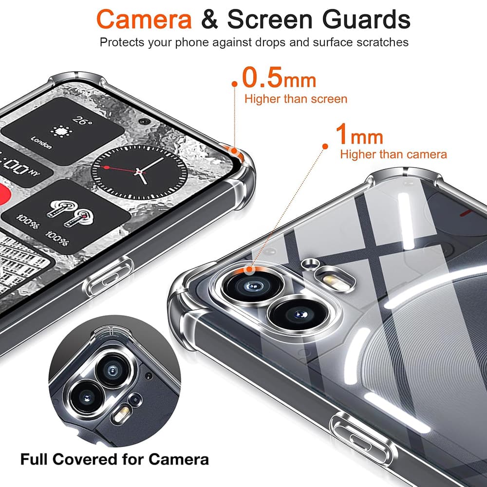 Techsuit nárazuvzdorný průhledný silikon Nothing Phone (2) - náhled 3