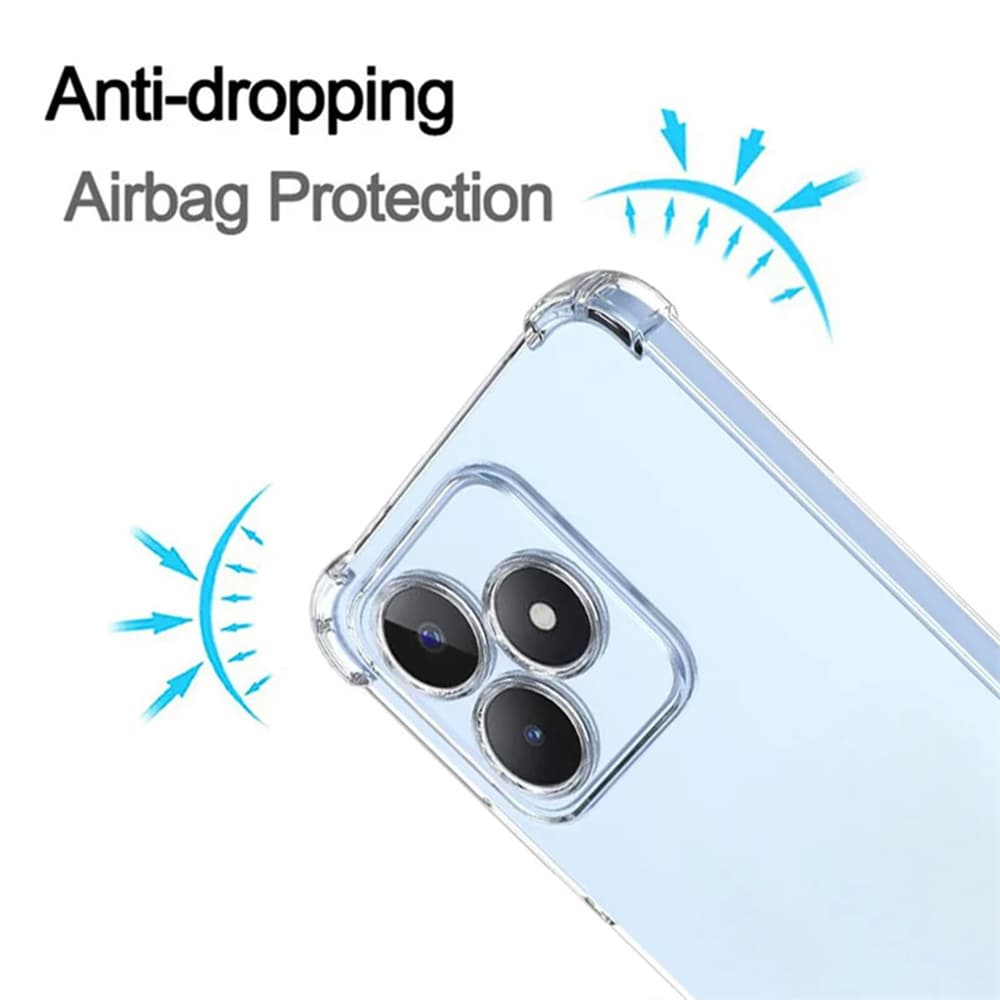 Techsuit Nárazuvzdorný průhledný silikon Realme C51 Note 50 - náhled 3