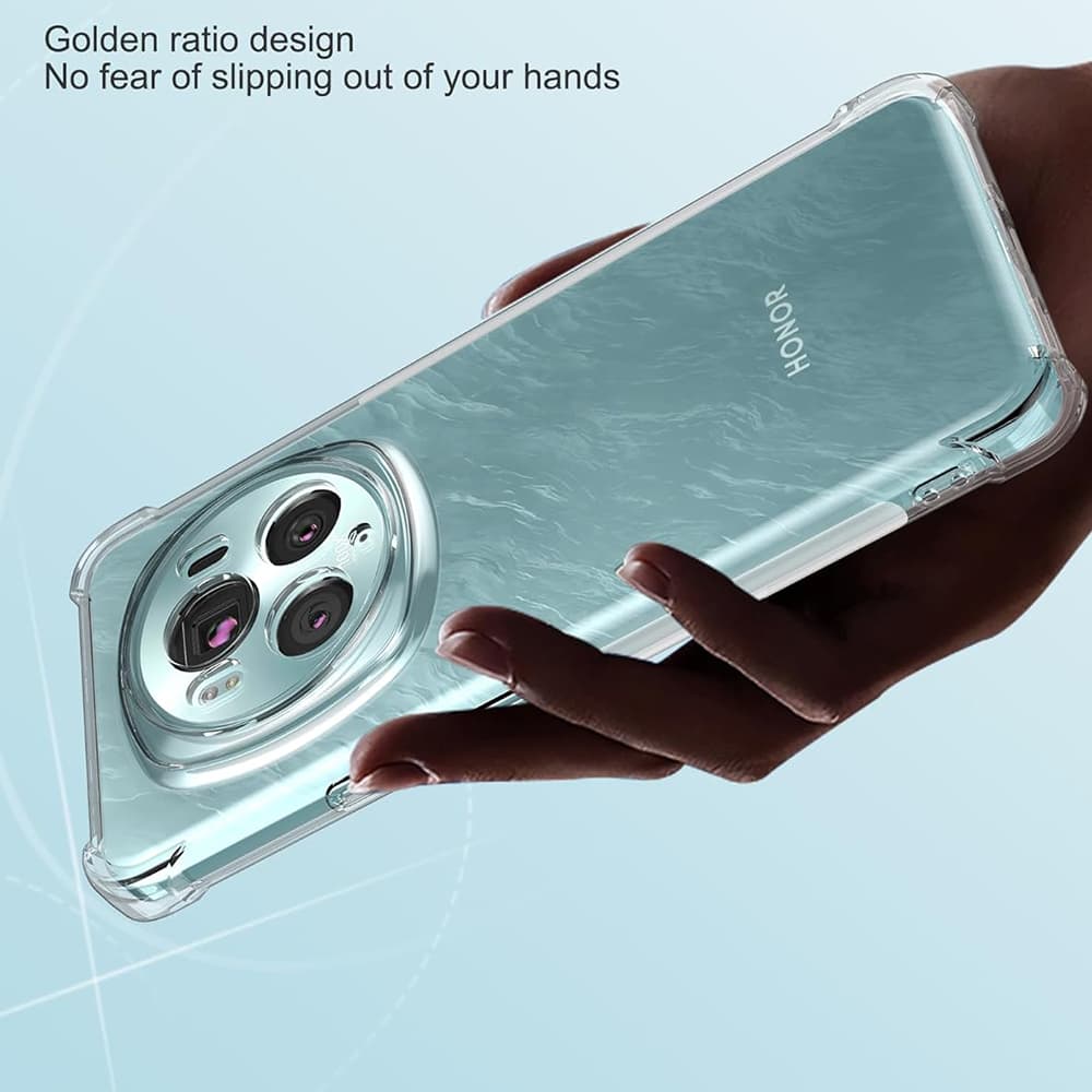 Techsuit Nárazuvzdorný Průhledný Silikon Honor Magic6 Pro Clear - náhled 3