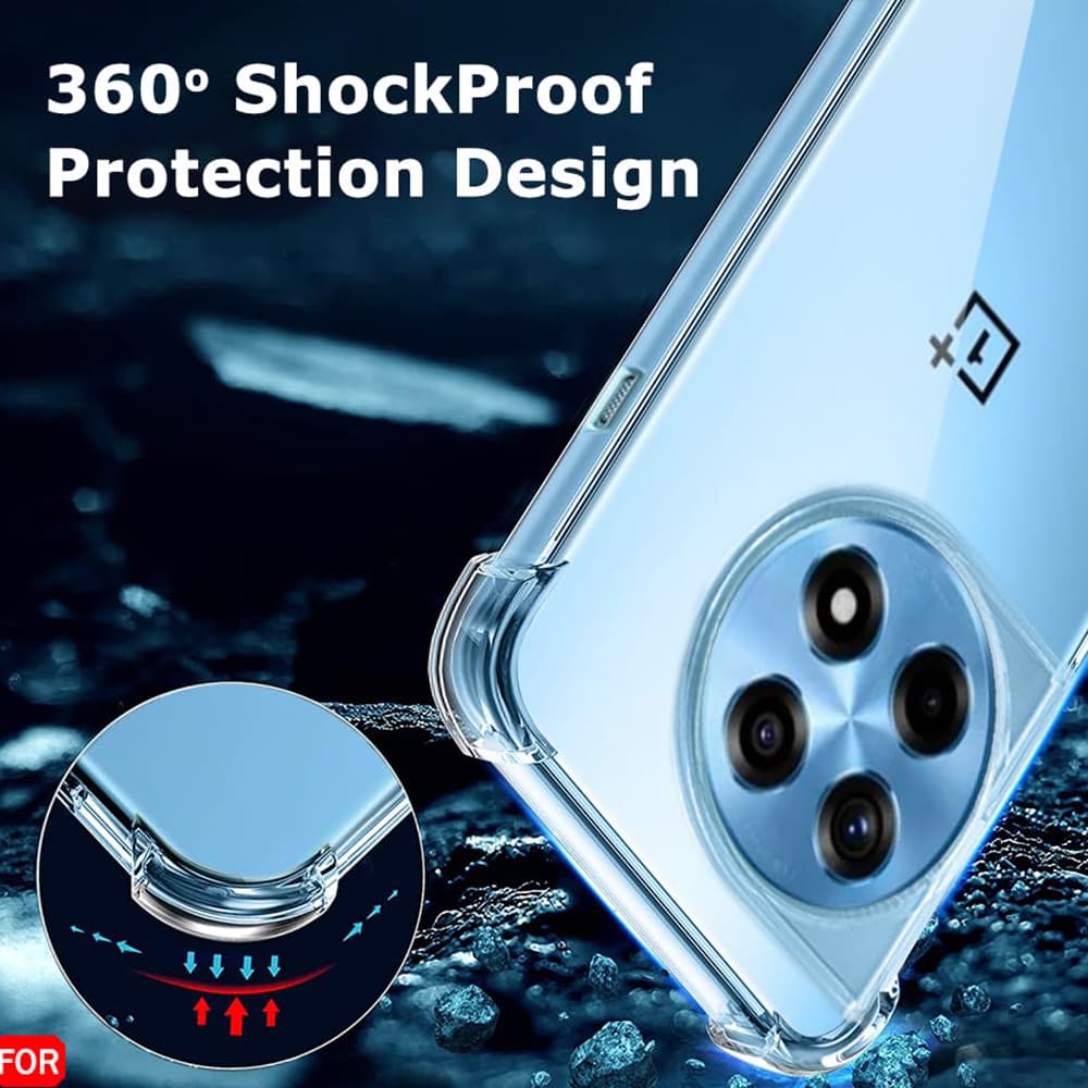 Techsuit Nárazuvzdorný Průhledný Silikonový OnePlus 12R Clear - náhled 3