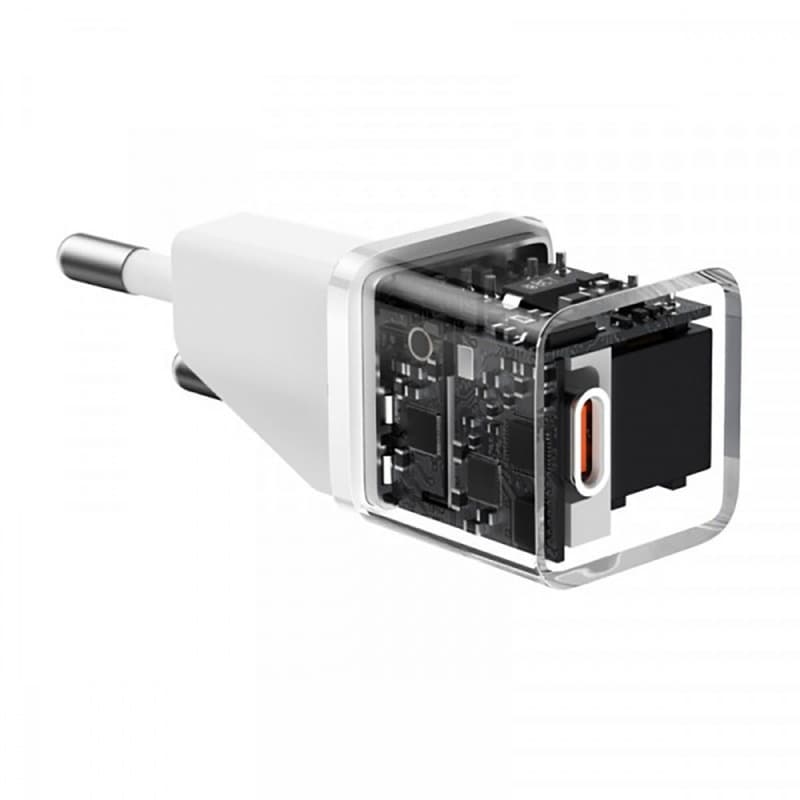 Baseus Nástěnná nabíječka GaN5S Type-C 20W White - náhled 3