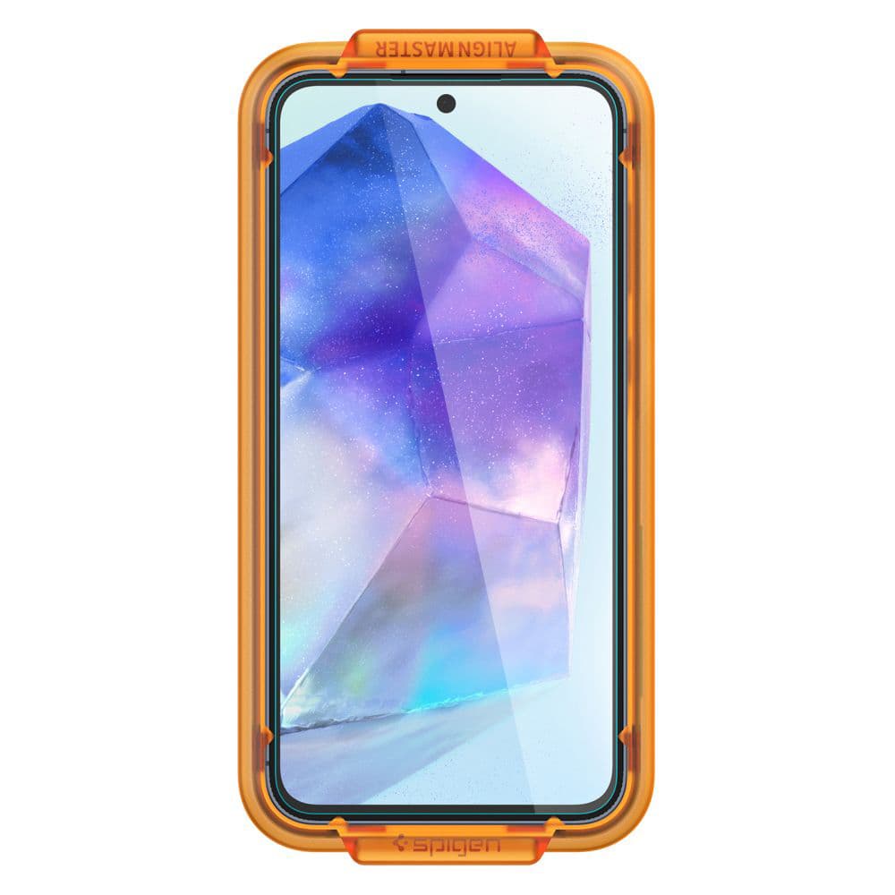 Spigen Glas.tR Align Master Samsung Galaxy A55 5G 2 kusy Čiré - náhled 3