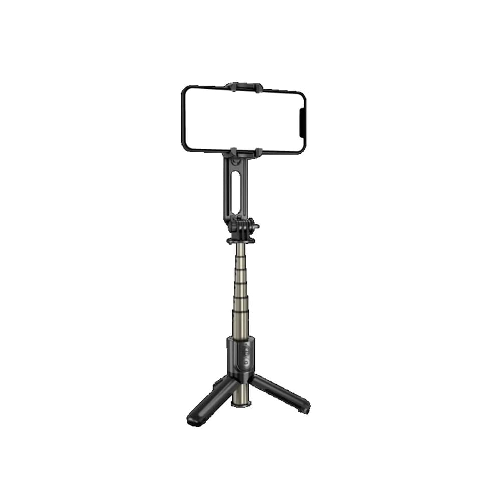 Techsuit L18Mini Selfie Tyč Gimbal Stativ Bluetooth Černá - náhled 3